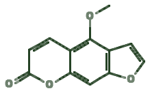 Skeletal diagram of Bergaptene