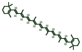Skeletal diagram of Beta-Carotene