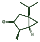 Skeletal diagram of Beta-Thujone