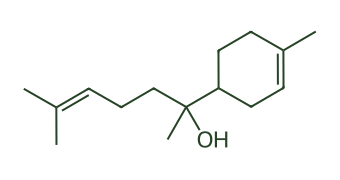 Skeletal diagram of Bisabolol