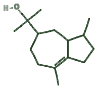 Skeletal diagram of Bulnesol