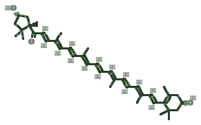 Skeletal diagram of Capsanthin