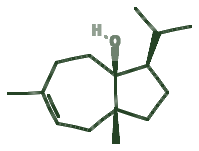 Skeletal diagram of Carotol