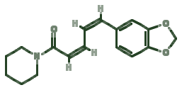 Skeletal diagram of Chavicine
