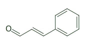 Skeletal diagram of Cinnamaldehyde