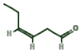Skeletal diagram of Cis-3-hexenal (green-leaf)