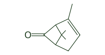 Skeletal diagram of Cis-rose oxide