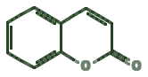 Skeletal diagram of Coumarin (1-3% typically)
