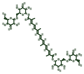 Skeletal diagram of Crocin (red colour)