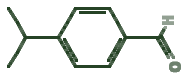 Skeletal diagram of Cuminaldehyde