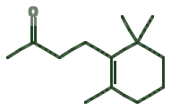 Skeletal diagram of Dihydro-Beta-Ionone