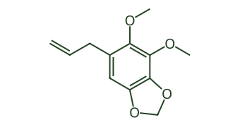 Skeletal diagram of Dillapiole (in seed)