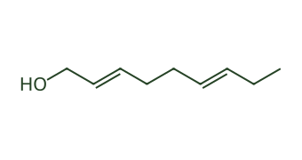 Skeletal diagram of (E,Z)-2,6-Nonadien-1-ol