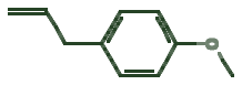 Skeletal diagram of Estragole (methyl chavicol)