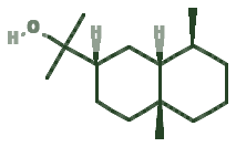Skeletal diagram of Eudesmol