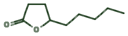 Skeletal diagram of Gamma-Nonalactone