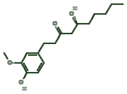 Skeletal diagram of Gingerol (fresh)
