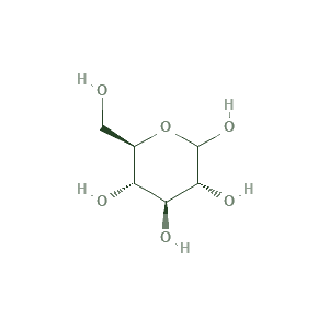 Skeletal diagram of Glucose and fructose (sweetness)