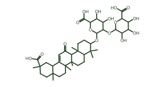 Skeletal diagram of Glycyrrhizin