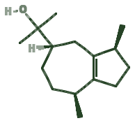 Skeletal diagram of Guaiol