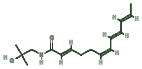 Skeletal diagram of Hydroxy-Alpha-Sanshool