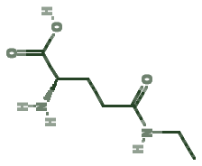 Skeletal diagram of L-Theanine (umami)