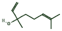 Skeletal diagram of Linalool
