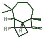 Skeletal diagram of Longifolene (pine smoke)