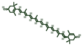 Skeletal diagram of Carotenoids (lutein)