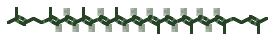 Skeletal diagram of Lycopene (red pigment)