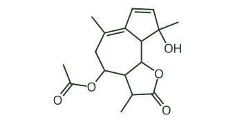 Skeletal diagram of Matricin