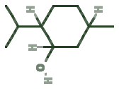 Skeletal diagram of Menthol (~41%)