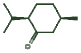 Skeletal diagram of Menthone (~23%)