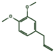 Skeletal diagram of Methyl Eugenol