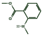 Skeletal diagram of Methyl methylanthranilate