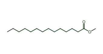 Skeletal diagram of Methyl Myristate