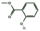 Skeletal diagram of Methyl salicylate