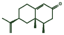 Skeletal diagram of Nootkatone