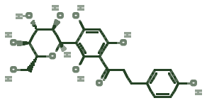 Skeletal diagram of Nothofagin