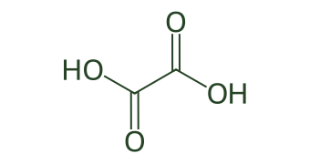 Skeletal diagram of Oxalic acid