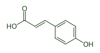 Skeletal diagram of p-Coumaric acid