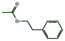 Skeletal diagram of Phenethyl acetate