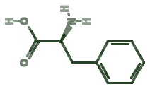 Skeletal diagram of Phenylalanine