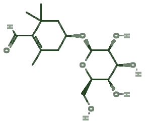 Skeletal diagram of Picrocrocin (bitterness)