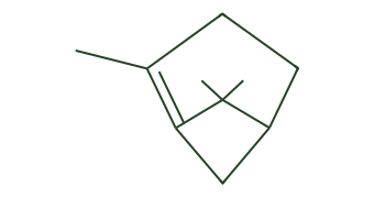 Skeletal diagram of Pinene