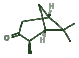 Skeletal diagram of Pinocamphone