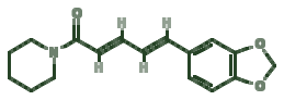 Skeletal diagram of Piperine