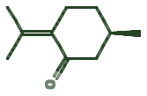 Skeletal diagram of Pulegone