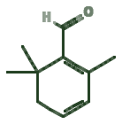 Skeletal diagram of Safranal (aroma)