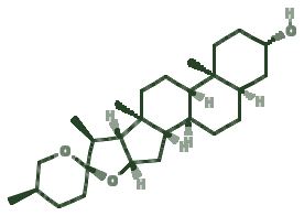 Skeletal diagram of Smilagenin